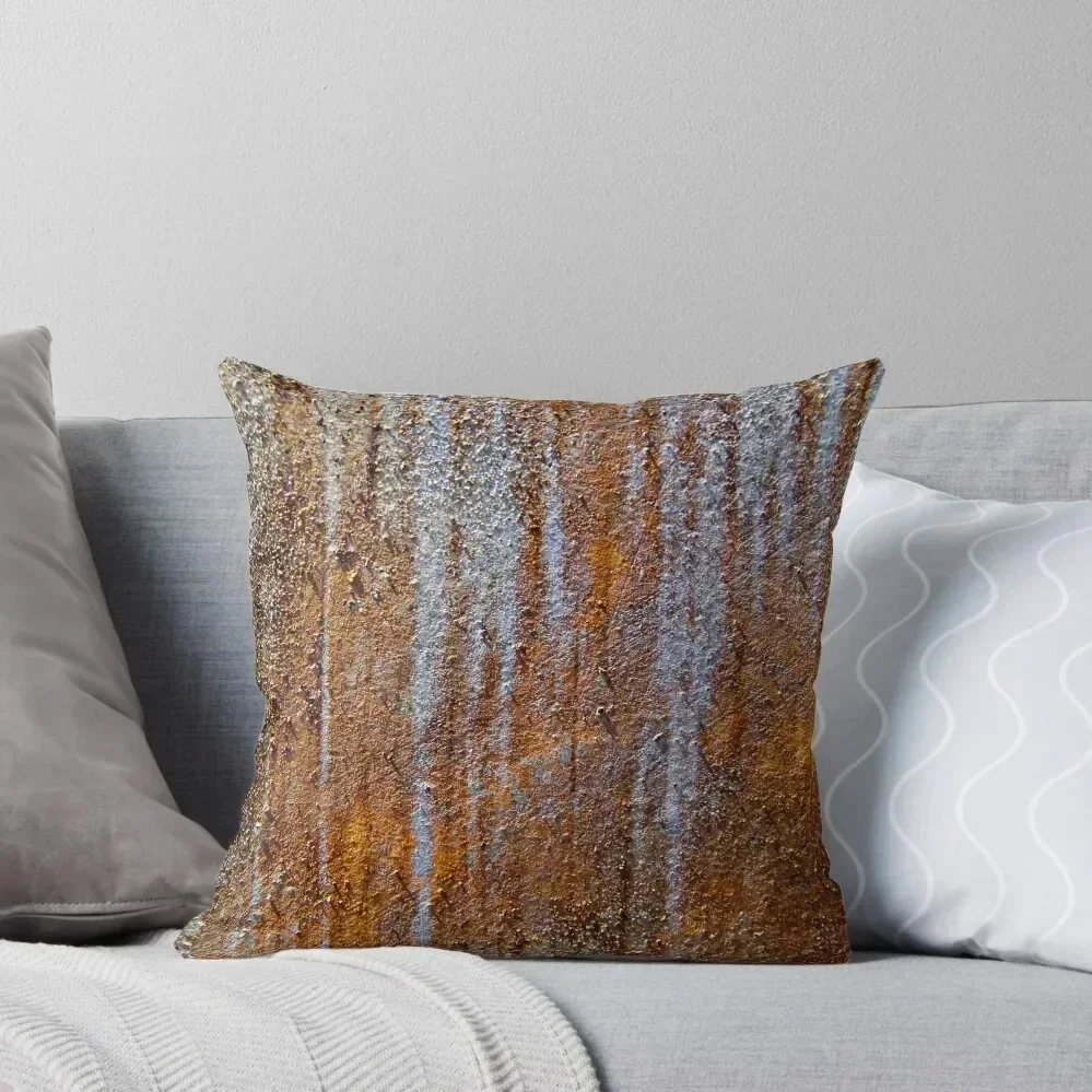 

Blue and Orange Rust Drips Throw Pillow Pillowcase Cushion autumn decoration Luxury Pillow Case Cushions For Sofa pillow