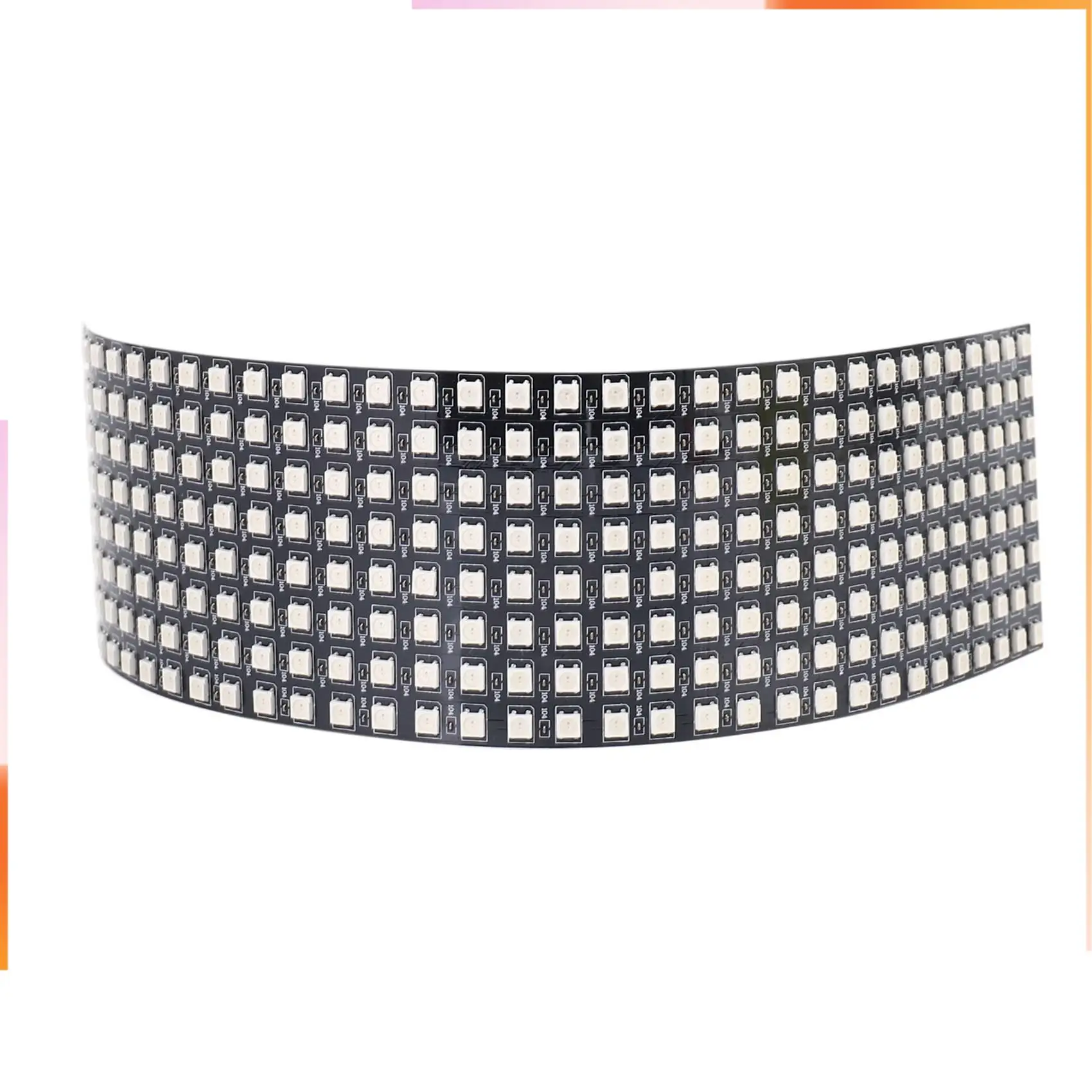 لوحة مصفوفة LED A92Z 4X، WS2812B RGB 832 بكسل شاشة عرض LED رقمية مرنة قابلة للعنونة بشكل فردي