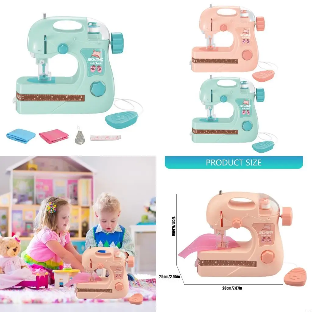 

Portable Small Electric Sewing Machine For Kids Handmade Craft Safe And Easy To Use X3UC