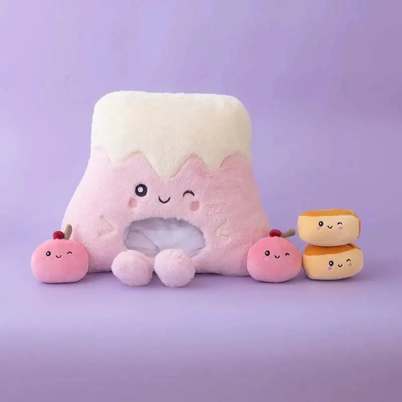 40cm Plush Pillow Stuffed Mini Sweetsl Ball In Ice Cream Sweet Snack Pudding Bag Food Plushie