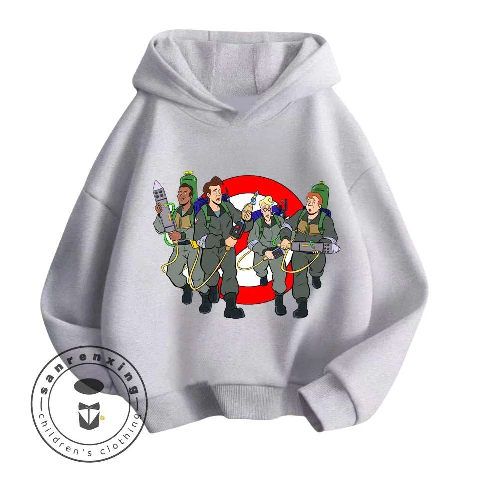 Chic Ghostbusters Cartoon Hoodie With Simplistic Delicate Soft Feel Perfectly Suited for the Fashion Forward Children Boys Girls