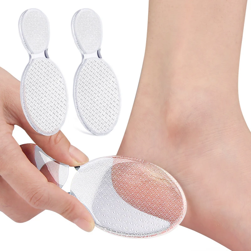 Trasparente Nano Glass Hand Foot File Callus Foot Dead Skin Remover Pedicure professionale manuale spazzola per macinare i piedi