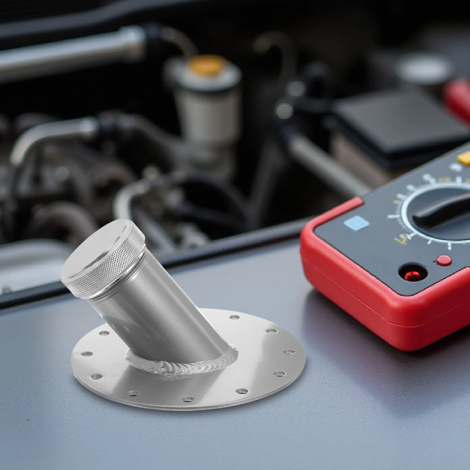 

Universal Aluminum Alloy Gas Tank Degree Neck 12 Bolt Explosionproof Lightweight Durable Car Truck Vehicle Replacement