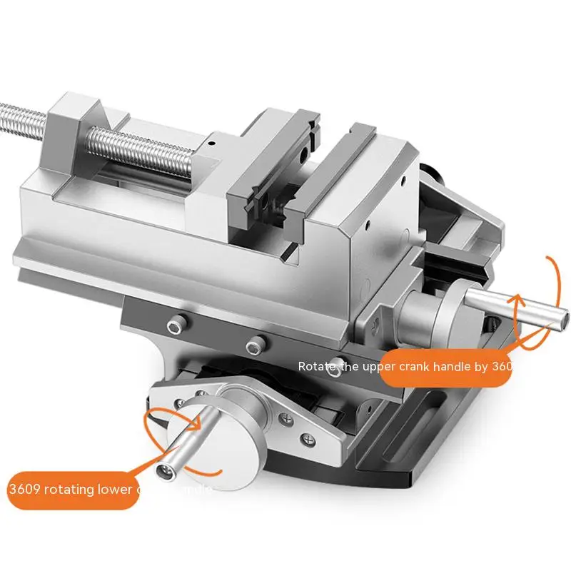 Vise Wrench With Double Fine-Tuning Precision Universal Industrial-Grade Heavy-Duty Workbench Flat-Mouth Vise Fixed Table