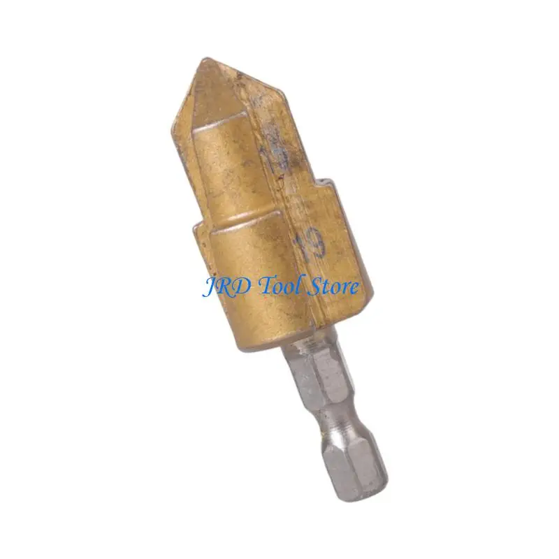 A2UD Water Pipe Expansion Drill Bits 6.35mm Hexagonal Shank Step Drill Bit Punching