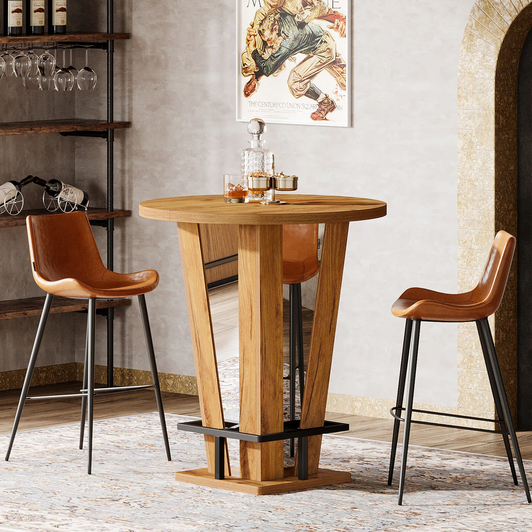Tribesigns Round Bar Table, 39 - Commercial Kitchen Small Space recensie en prijs