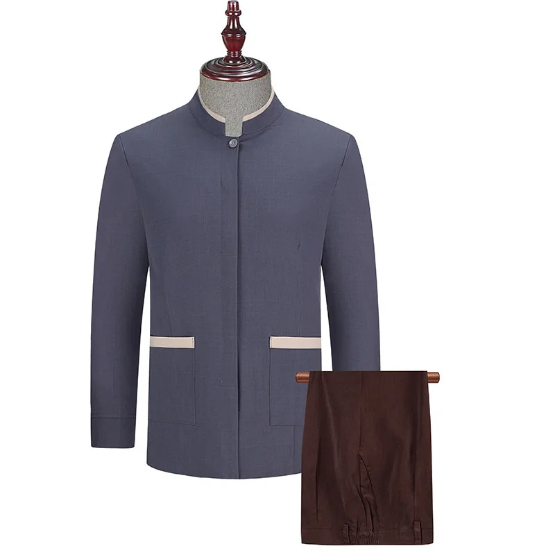 プロパティ ジッパー カーディガン クリーニング ユニフォーム 長袖 秋冬 ゲスト ルーム アテンダント クリーナー ユニフォーム ホテル ゲストハウスPAWorkw