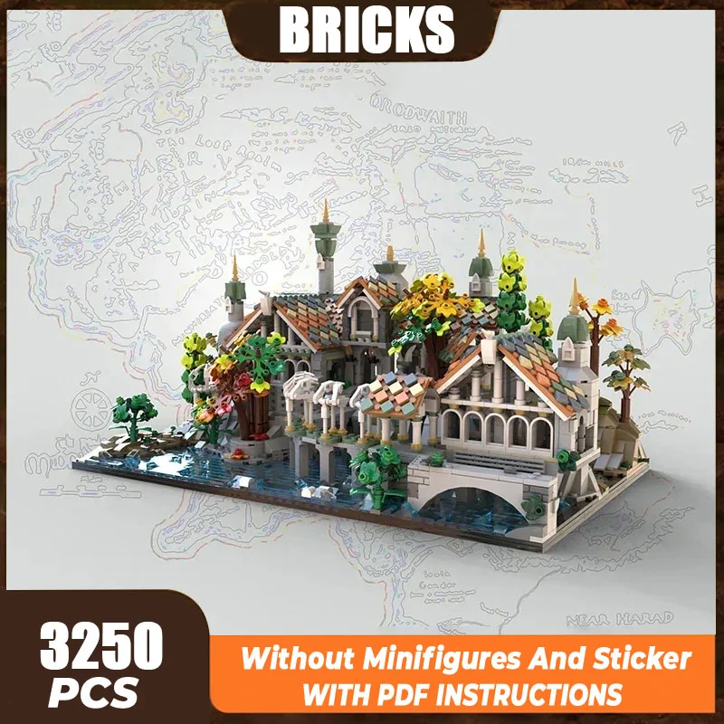 Rings Movies Model Moc Building Bricks Medieval Garden Castle Technology Modular Blocks Gifts Christmas Toys DIY Sets Assembly