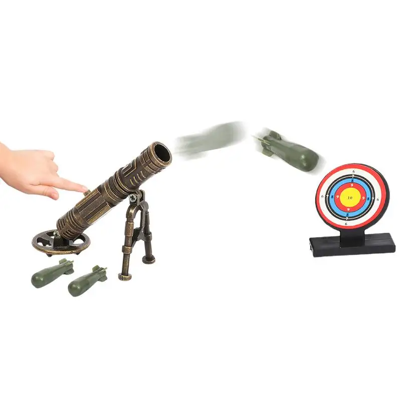 Cannon Toy Cannon Shape Toy Catapult With Cannonball Collectible Figurines Desktop Alloy Cannon For Bedroom Livingroom Classroom