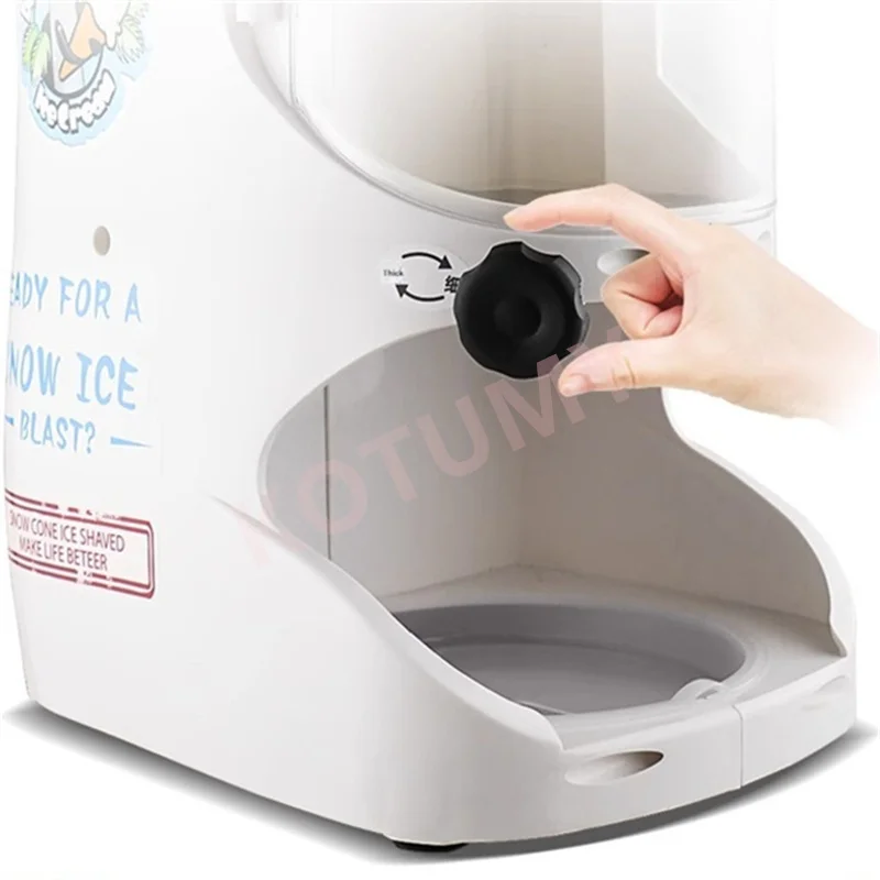 

Ice Shaver Machine 90KGS/H Snow Cone Machine 250W Commercial Shaved Ice Machine Ice Crusher