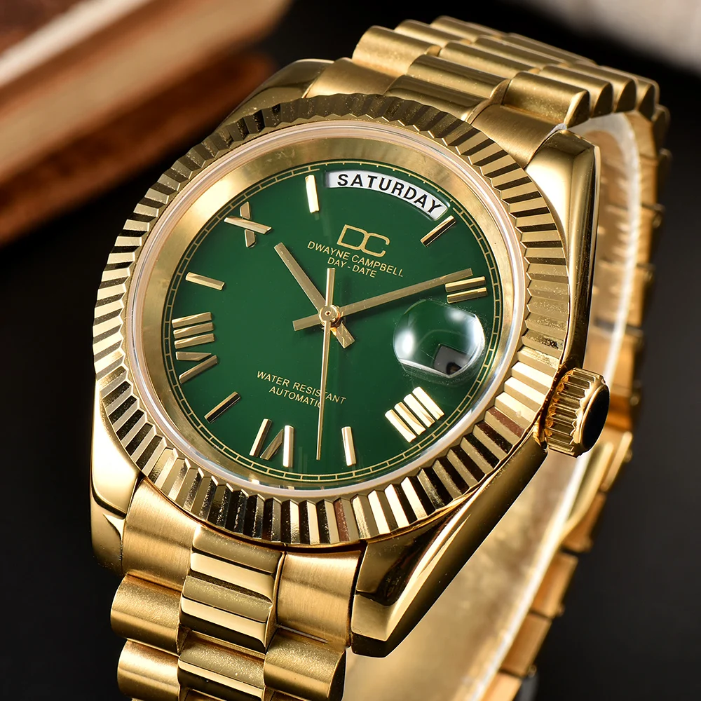39mm Automatic luxury men\'s Watch M8285 Movement Sapphire Crystal Luminous stainless steel strap