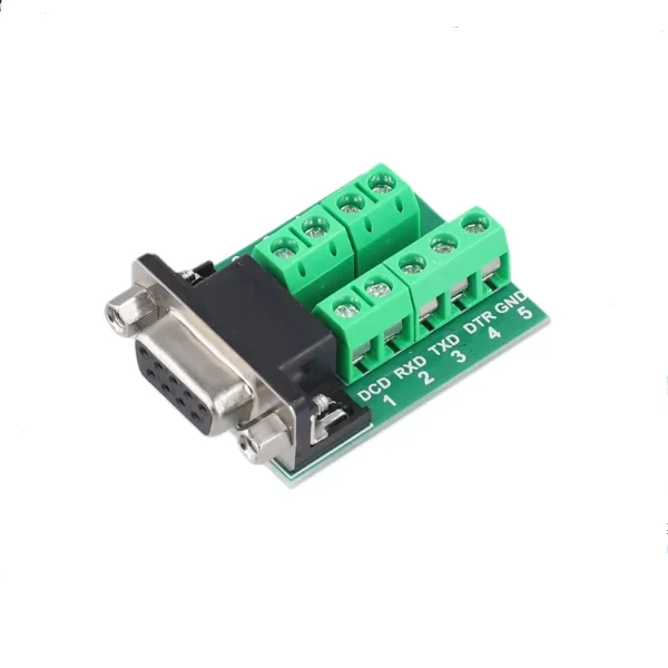 RS232 to terminal, serial port to terminal, DB9 to connection terminal, DB9 connector
