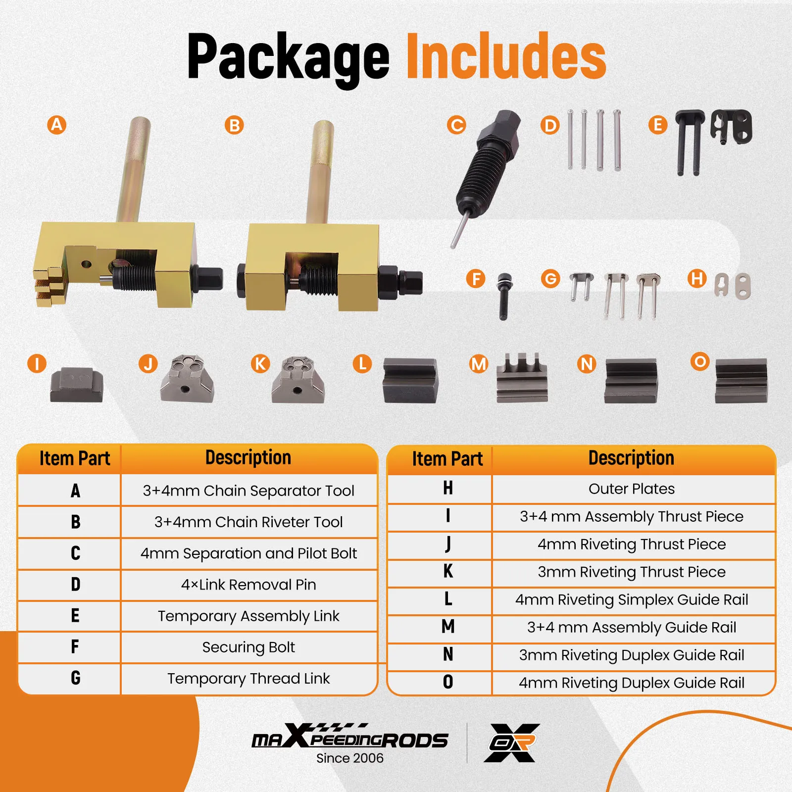 Camshaft Engine Timing Chain Riveting Tool for Benz M271 M272 Simplex Duplex