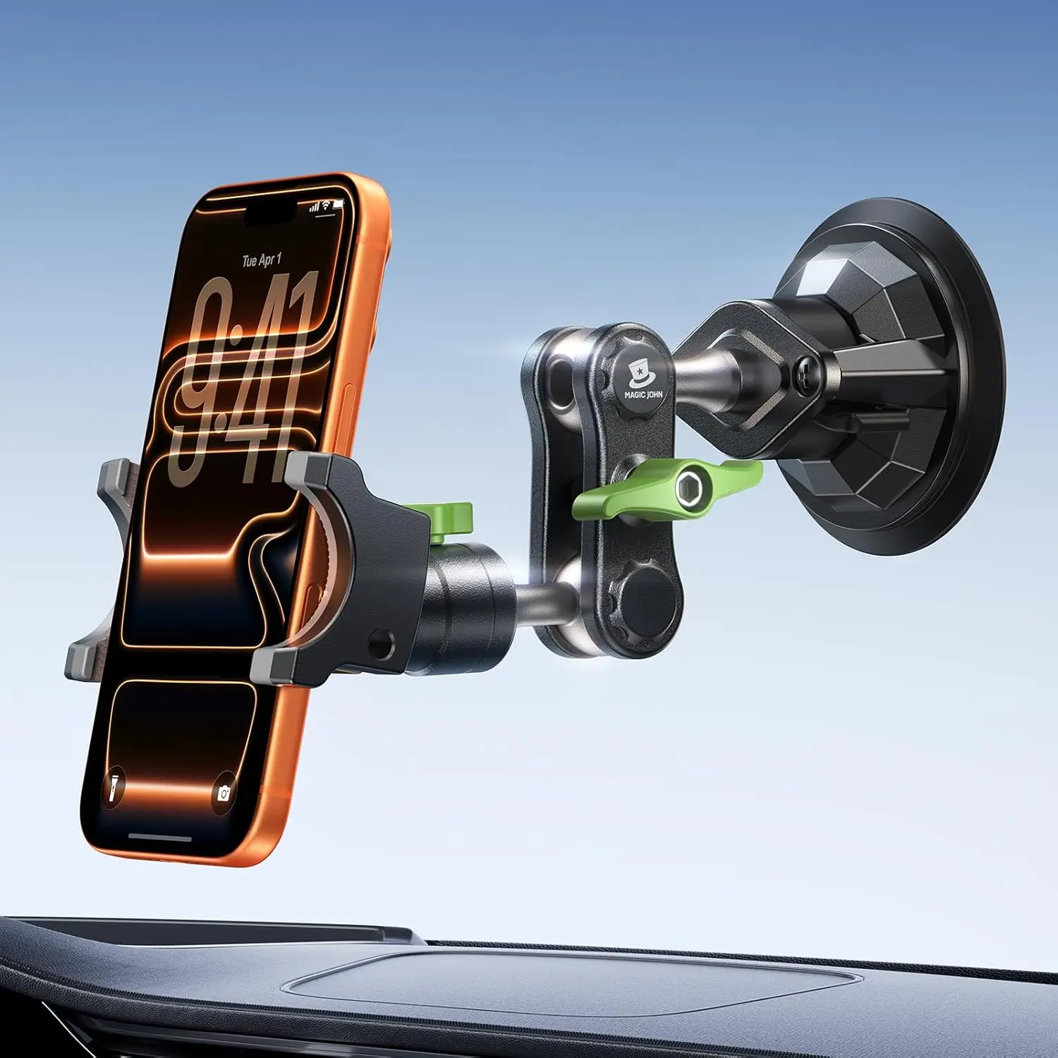 

Ультрапрочный 360 ° Вращающийся автомобильный держатель для телефона с мощной присоской, совместимый со всеми смартфонами