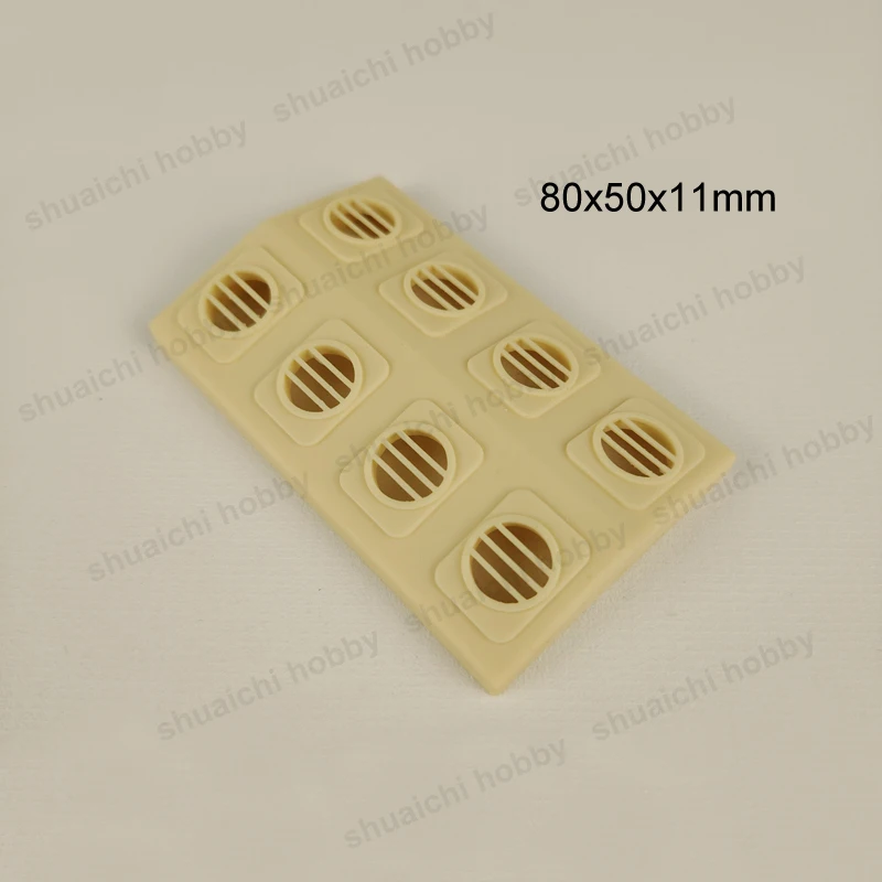 5PCS 80X50X11mm Model Ship Resin Hatch Cover Kit Uncolored Rectangular Sealing Cap DIY Parts for RC Simulated Boat Accessories