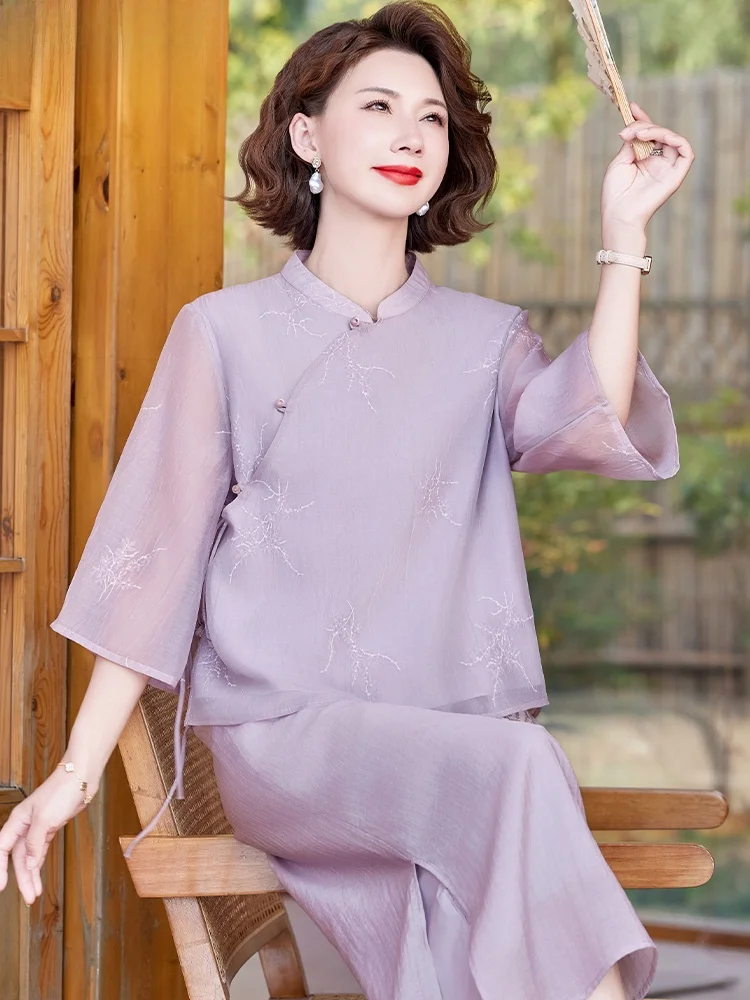 new-chinese-sle-spring-faion-set-for-middle-aged-mothers-ethnic-trend-long-pants-loose-fit-women's-top-and-bot-ensemble