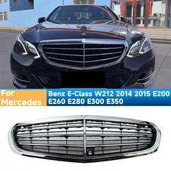 Front Bumper Grille for Mercedes Benz E-Class W212 2014 2015 E200 E260 E280 E300 E350 Air Intake Grille Engine Hood Auto Parts