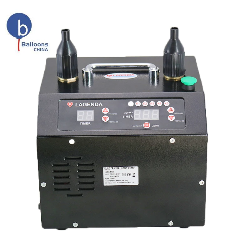 Electronic Air Pump Single Nozzle Machine Portable Automatic Lagenda Inflator Balloon Pump