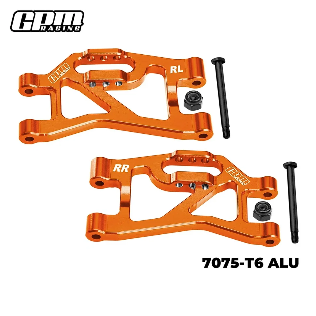 Brazos de suspensión inferiores traseros de aleación GPM CNC 7075 para TRAXXAS Mini Slash 10830
