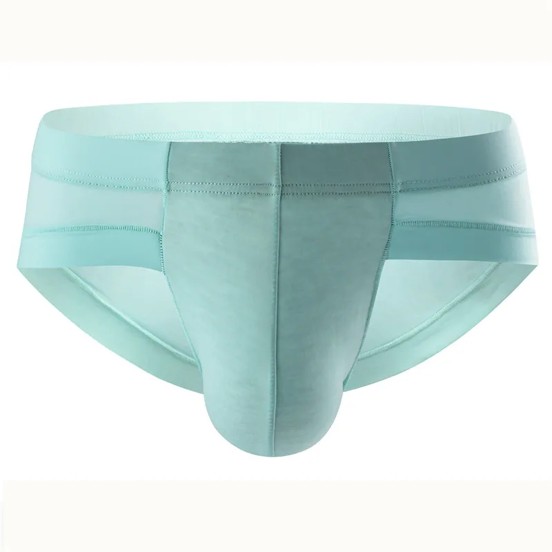 

Men's Underwear Ice Silky Briefs Sexy Panties Male Mens Super Soft Brief Ice Silk Penis Pouch Jockstrap Underpants