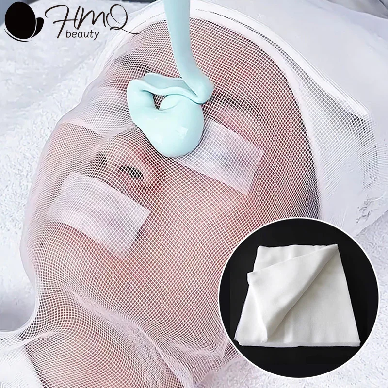 500/100 Stuks Spa Gezicht Katoenen Gaas Masker Wegwerp Salon SPA Schoonheidsmasker Huidverzorging Beauty Tool DIY Zeewier Zachte Gezichtsmaskers Gaas