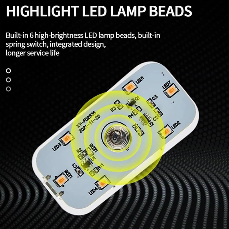 1 2PCS Wireless LED Night Light USB Rechargeable Cabinet Light Colorful LED Lamp Touch Sensor Mini Nightlight Portable Lighting