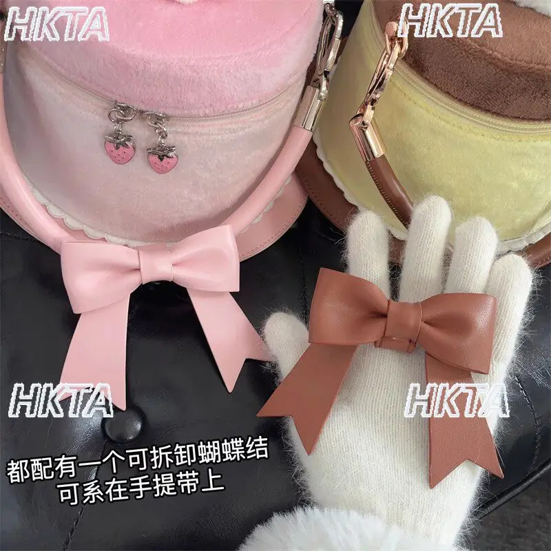 Bolso de mano bonito para pastel de Lolita para mujer, mochila Kawaii de compras a la moda para otoño e invierno, bolsas de Lolita para chica dulce