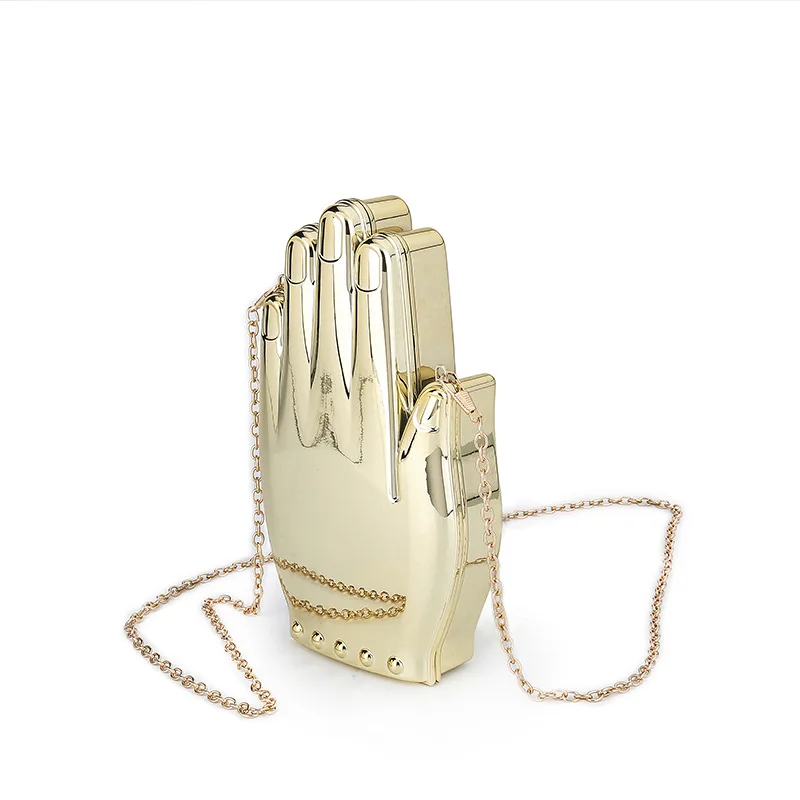 Women's Bag Hand Shaped Acrylic Bag New Banquet Bag Women's Chain Shoulder Bag  Straddle Bag Handheld Bag Fashionable Gift