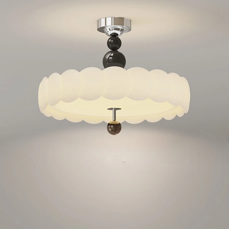 

French retro bedroom ceiling light medieval cream wind master bedroom study eye protection light