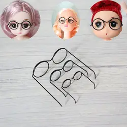 5PCS Retro Mini Doll Lensless Eye Glasses Frame Model Dolls House Playsets Frame