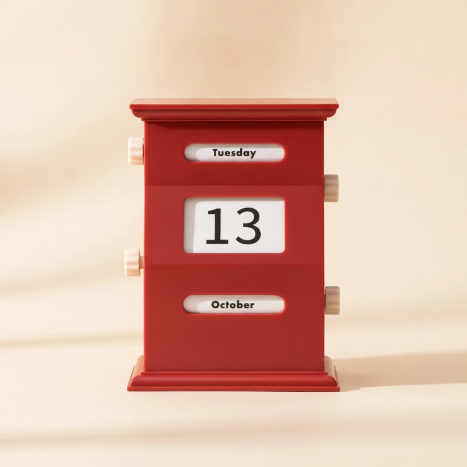 Desk Setup Gadgets - Desktop Perpetual Calendar Retro Manual Calendar