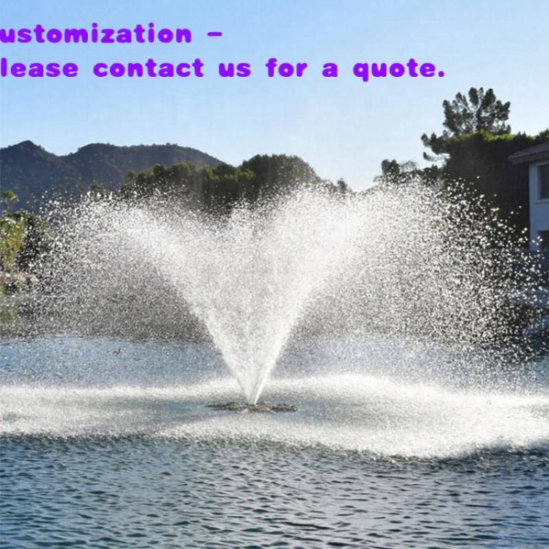 

custom.Factory Direct Stainless Steel Floating Fountain Garden Lake Pond Pool Outdoor Application