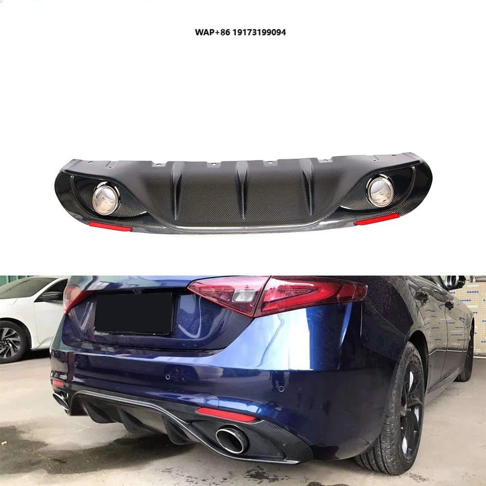 

Giulia Carbon Fiber Rear Car Diffuser for Giulia 2017- 2019