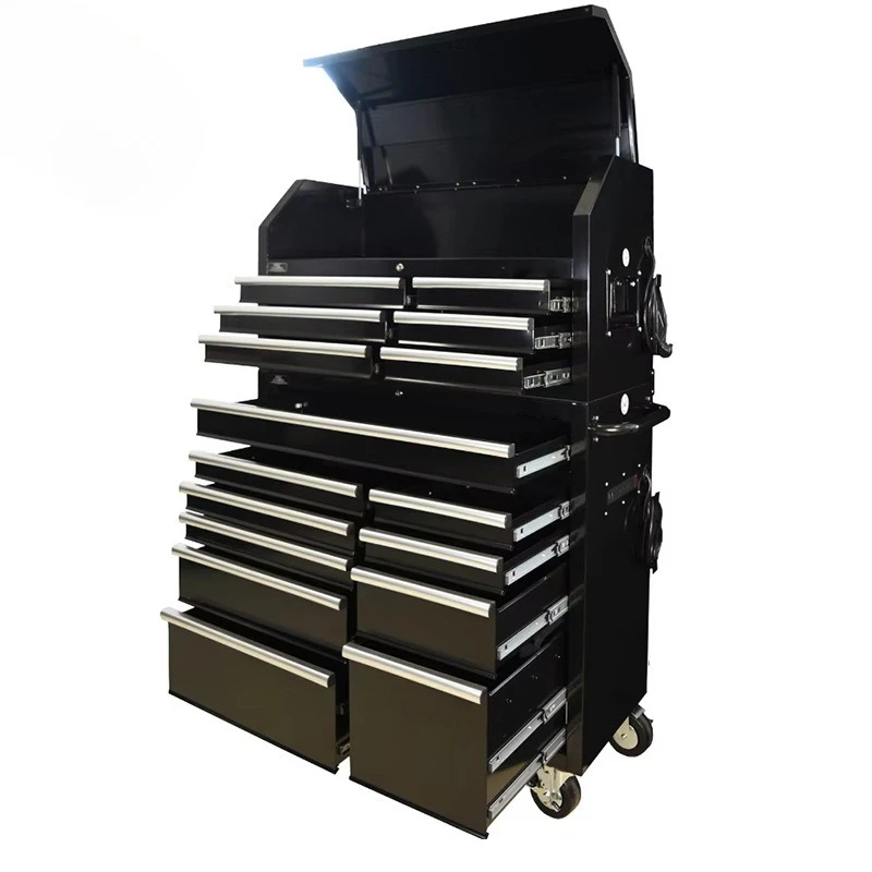 10cm 16-drawer tool rack rolling box carrying protector tool cabinet