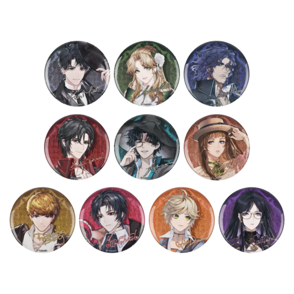 58mm Anime Lord of Mysteries Klein Moretti Fors Wall Leonard Mitchell Cosplay COSTUME Badge Pin SPTE Tinplate Brooch﻿ Prop Gilf