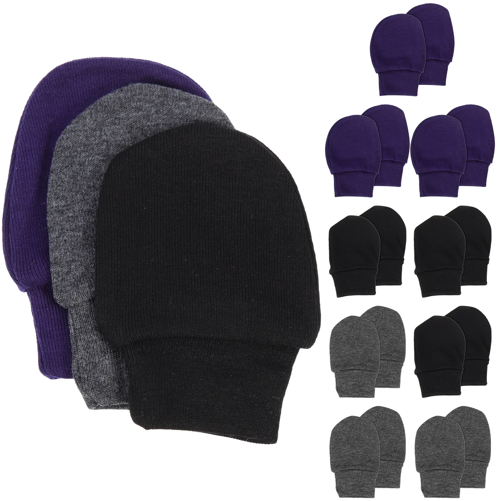 

9 пар хлопковых детских варежек с защитой от царапин, удобные перчатки для младенцев без царапин, защита для рук новорожденных, детские варежки