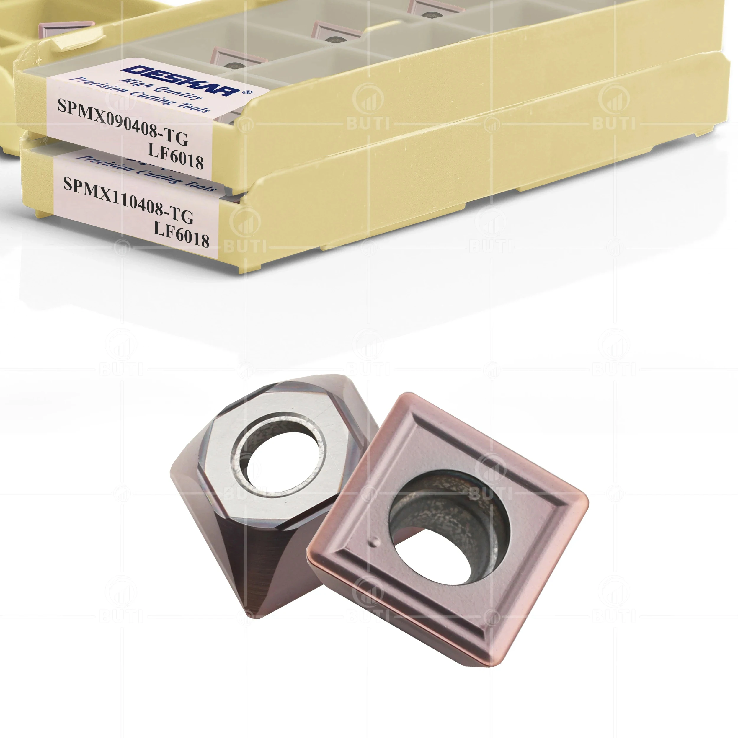 DESKAR100 % Originele SPMX060204 SPMX090408 SPMX110408-Tg LF6018 Cnc Draaibank Afkanten Carbide Inserts Cutter Voor Roestvrij Staal