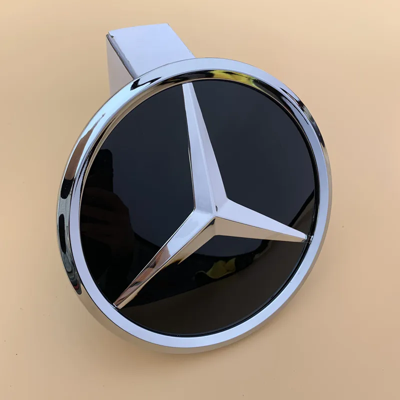 The front grille star logo badge mirror bottom 3D ABS logo for Mercedes-Benz W204 GLK200 GLK260 GLK300 GLK250 GLK350 2013-2019