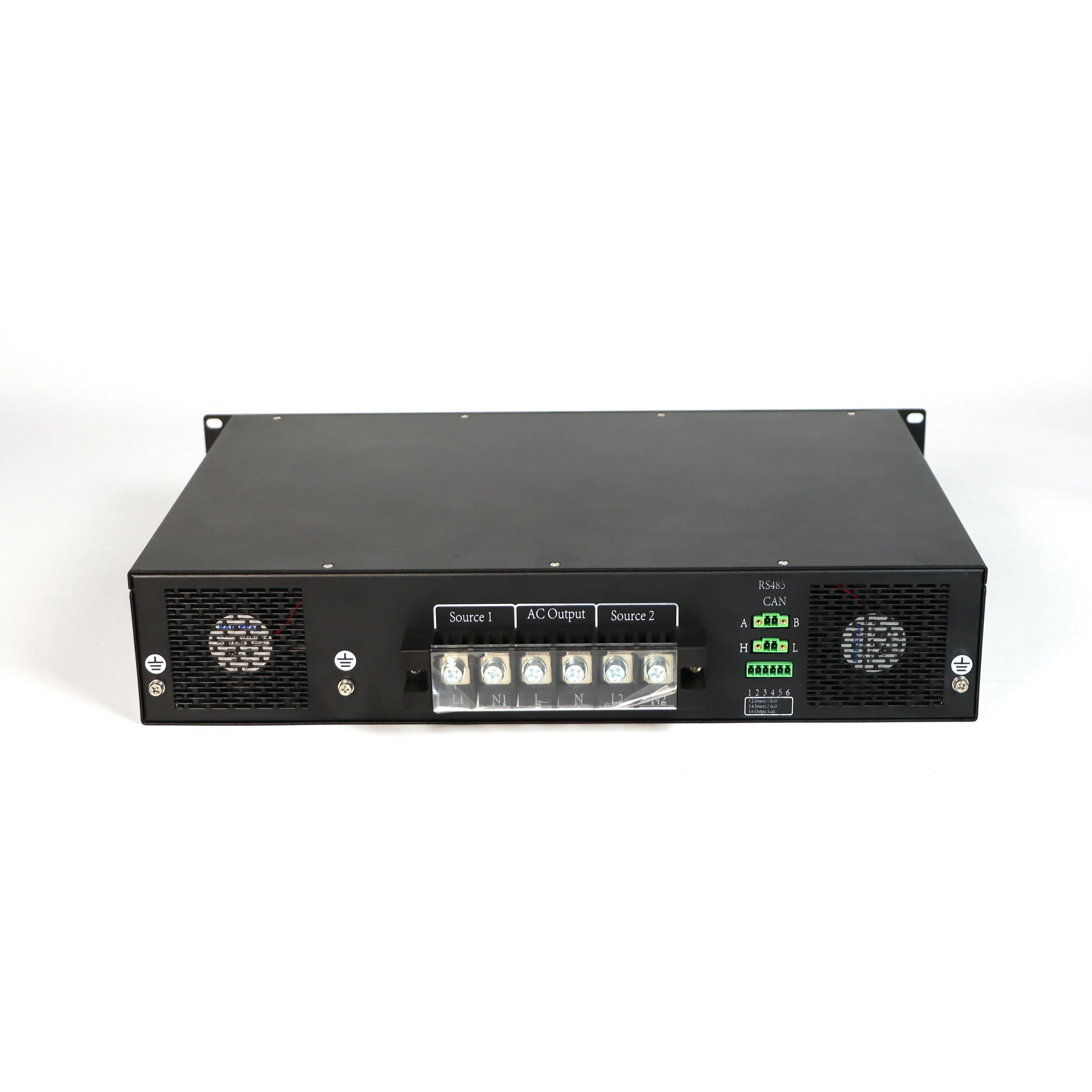Hoge Kwaliteit 125A Rack Type STS 2U Eenfase Power Converter OEM Dual Power Statische Omschakelaar voor Data Center
