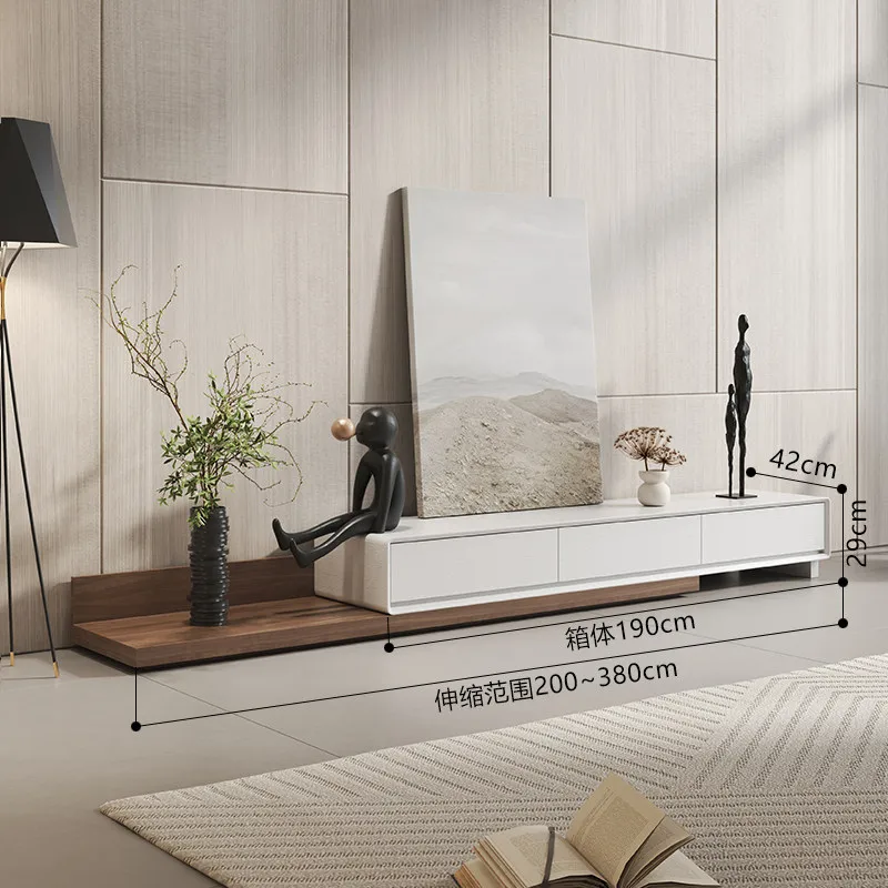 Elegant Movable TV Stand Barber Grade Anti Slip Media Console Wide Comfortable Fernsehschrank Storage Cabinet Furniture