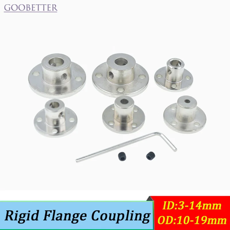 

Rigid Flange Coupling 3-12mm Aluminum Alloy CNC Stepper Motor Guide Shaft Connector High Precision Drive Coupler