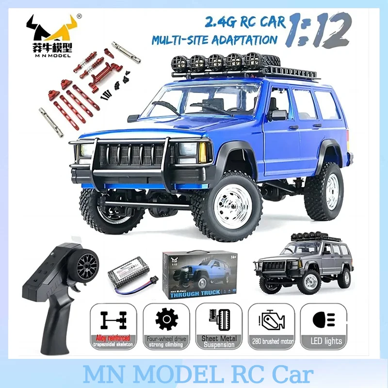 MN78 1:12 Full Scale MN Model RTR Version RC Car 2.4G 4WD 280 Motor Proportional Off-Road RC Remote Control Car for Boys Gifts