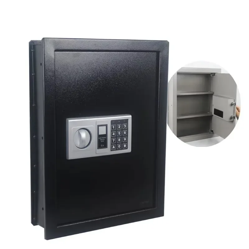 Safe Deposit Box Digital in Wall Taller 2 Shelves Inside Hidden Safe