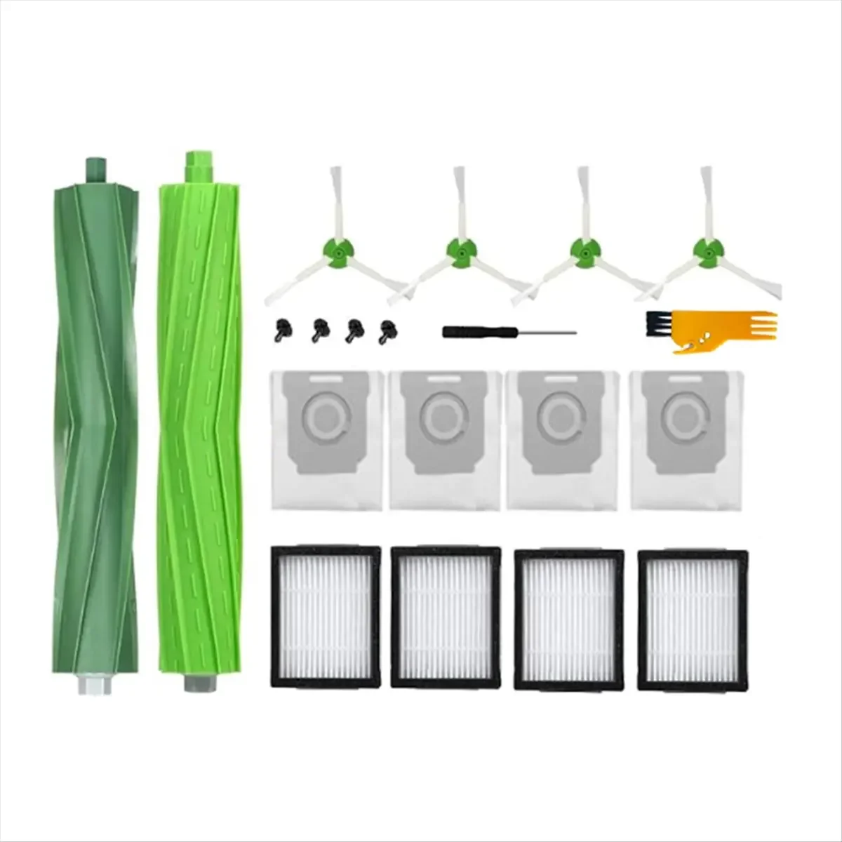 For I7,I7+,I3,I3+,I4,I6+,I8,I8+,J7,J7+ Plus Robot Vacuum Roller Side Brush HEPA Filter Mop Pad Dust Bag