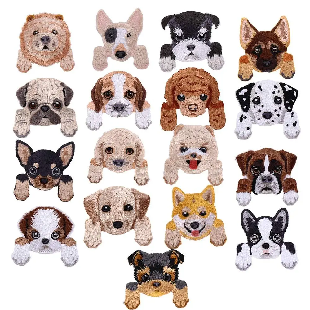 لطيف ملابس الطفل كلب صغير التصحيح زين حقيبة الظهر الديكور بقع الملابس #1