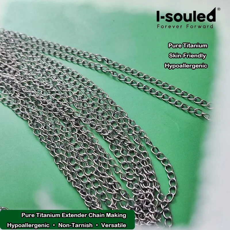 

Pure Titanium Extender Chain Sold by Meter Necklace Bracelet Adjustable Lengthen Chain Hypoallergenic Jewelry Findings Wholesale