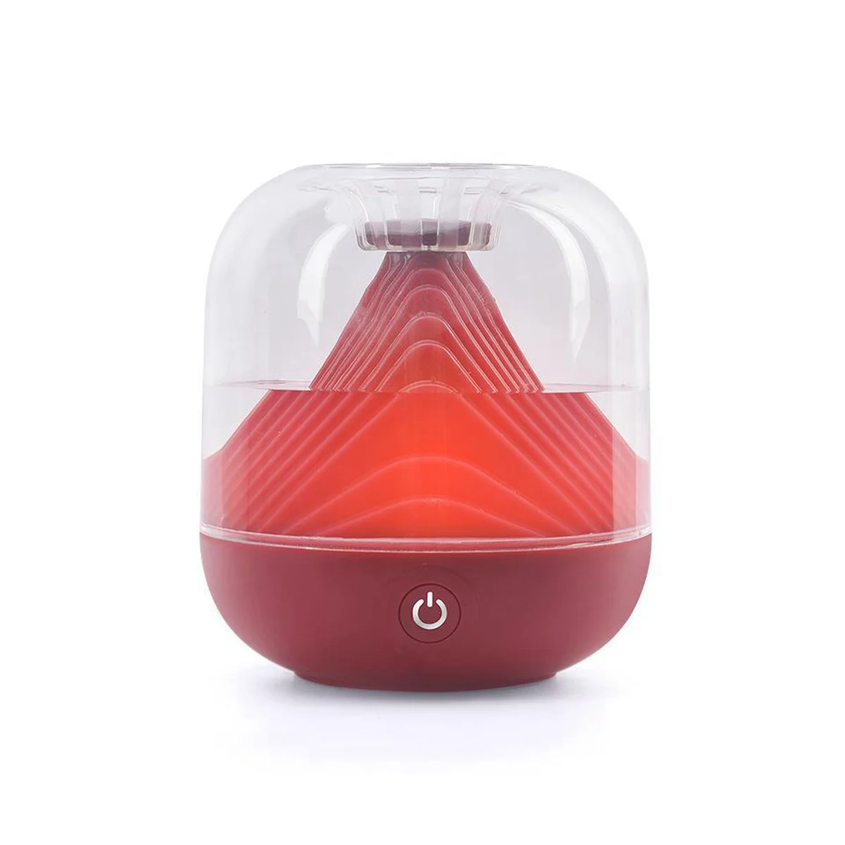 

700Ml Air Purification Humidifier Rechargeable 1200MAh Water Atomizer Diffuser Essential Oil Diffuser for Bedroom Red