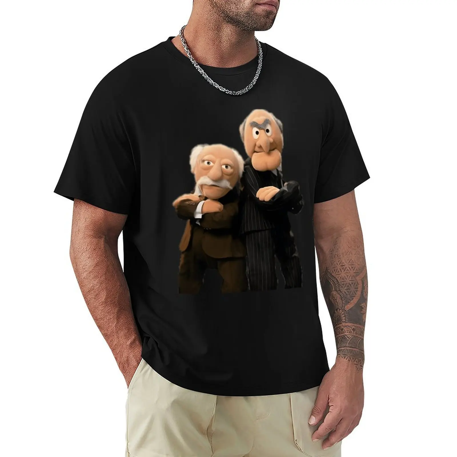 

Statler and Waldorf T-Shirt quick-drying boys animal print anime figures plus size men clothing