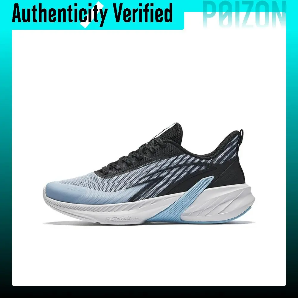 Anta Cushioning, Wear Resistant Low top Running Shoes Men's Blue Black 112435548-4