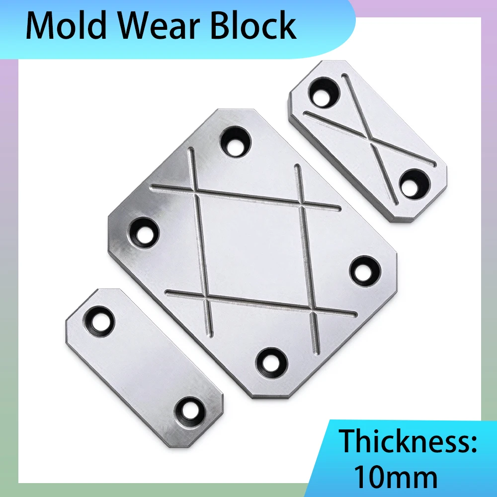 1Pcs Thick 10mm Mold Wear Block 40Cr Steel Oil Groove Wear Plate Injection Mold Parts Parallel Bearing Plate Equal Height Shim